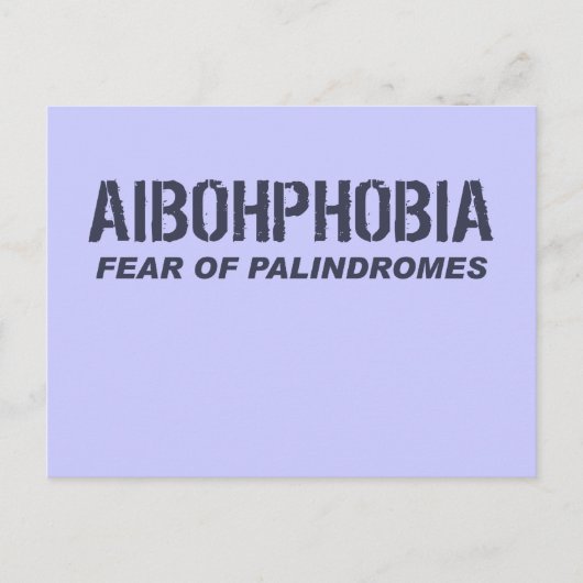 AIBOHPHOBIA POSTKARTE (Vorderseite)