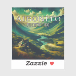 Aibonito Puerto Rico 3 Inch Vinyl Sticker