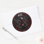 AIC Dark Systems Cyberpunk AI Roboter Aufkleber (Umschlag)