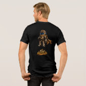 AIC Wüstenreisender Roboter-Explorer Tri-Blend Shirt (Rückseite voll)