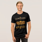 AIC Wüstenreisender Roboter-Explorer Tri-Blend Shirt (Vorderseite voll)
