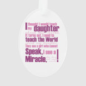 Aicardi Tochter-Oval-Verzierung Ornament (Rückseite)