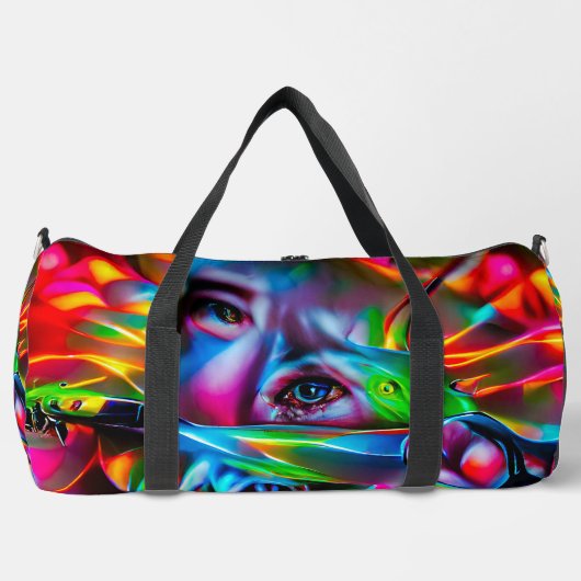 Aichmophobie: Vivid Surreal Art Duffle Bag (Vorderseite)