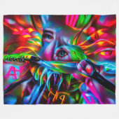 Aichmophobie: Vivid Surreal Art Fleecedecke (Vorderseite (Horizontal))