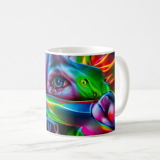 Aichmophobie: Vivid Surreal Art Kaffeetasse (VorderseiteRechts)