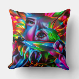Aichmophobie: Vivid Surreal Art Kissen