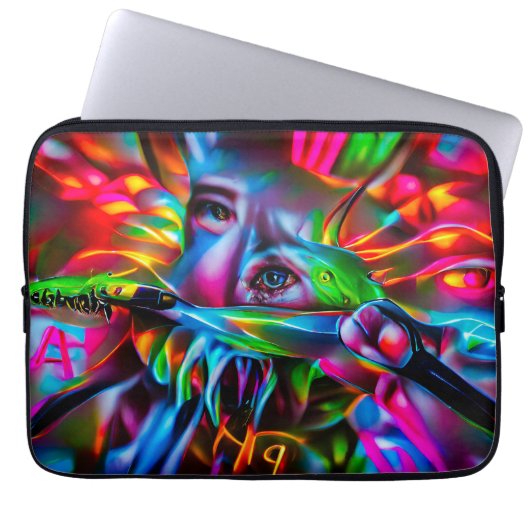 Aichmophobie: Vivid Surreal Art Laptopschutzhülle (Vorderseite)