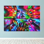 Aichmophobie: Vivid Surreal Art Leinwanddruck (Insitu (Holzboden))