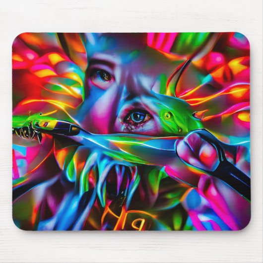 Aichmophobie: Vivid Surreal Art Mousepad (Vorne)
