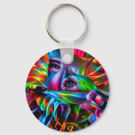 Aichmophobie: Vivid Surreal Art Schlüsselanhänger