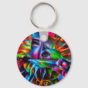 Aichmophobie: Vivid Surreal Art Schlüsselanhänger