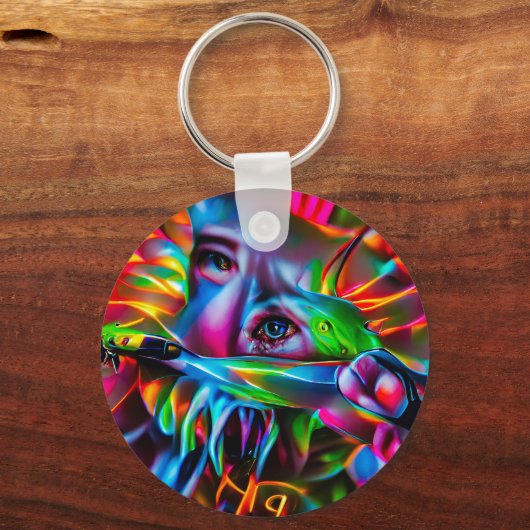 Aichmophobie: Vivid Surreal Art Schlüsselanhänger (Vorderseite)