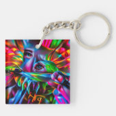 Aichmophobie: Vivid Surreal Art Schlüsselanhänger (Rückseite)
