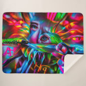 Aichmophobie: Vivid Surreal Art Sherpadecke (Vorderseite (Horizontal))