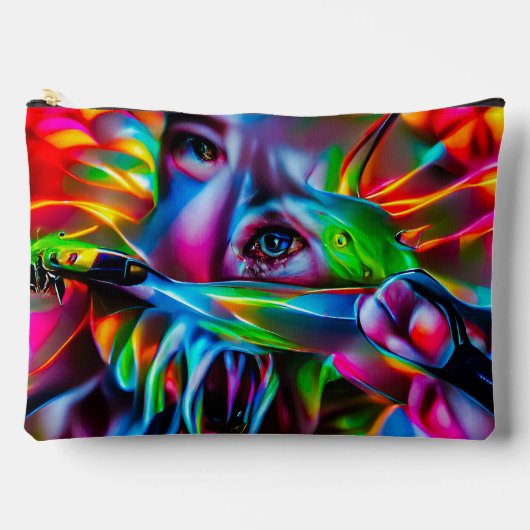 Aichmophobie: Vivid Surreal Art Zubehörtasche (Vorderseite)