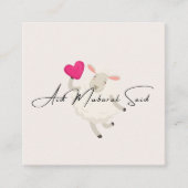 Aid Mubarak Said Quadratische Visitenkarte (Vorderseite)