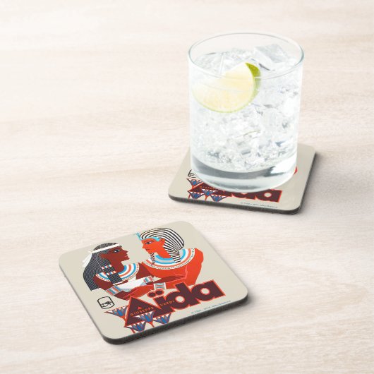 Aïda! Oper Getränkeuntersetzer (Rechte Seite)