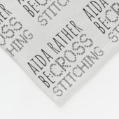 Aida Rather Be Cross Stitching Fun Fleecedecke (Ecke)