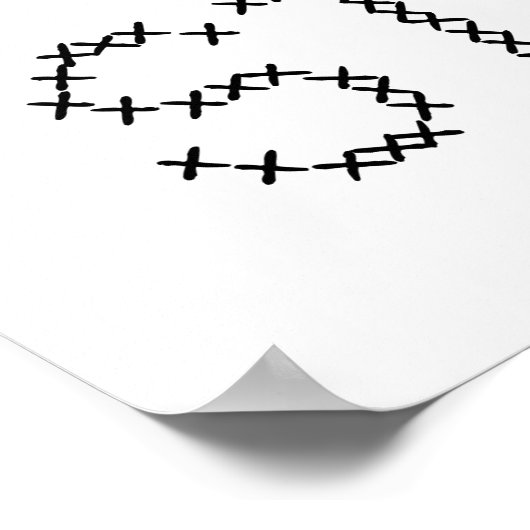 Aida Rather Be Cross Stitching Fun Poster (Ecke)