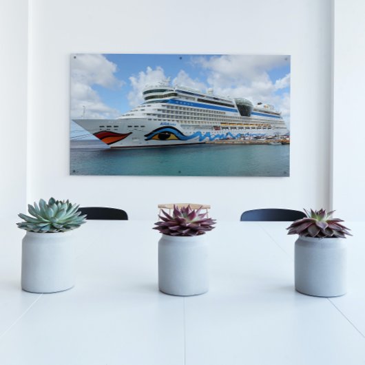 AIDAluna Kreuzfahrtschiff vor der Insel Grenada ve Poster