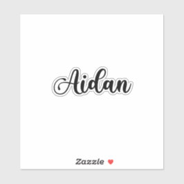 Aidan Name - Handgeschriebene Kalligrafie Aufkleber