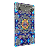 AIDAN ~ TRIPPY 3D Muster Personalisiert Mini Klemmbrett (Schrägansicht)