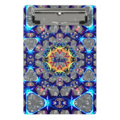 AIDAN ~ TRIPPY 3D Muster Personalisiert Mini Klemmbrett (Vorderseite)