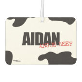 Aidans "Angus Beef" Trendy Air Freshener Autolufterfrischer (Rückseite)