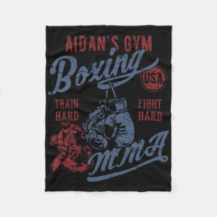 Aidan's Gymnastik Boxing Mixed Martial Arts Retro  Fleecedecke