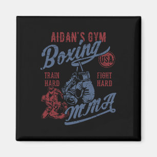 Aidan's Gymnastik Boxing Mixed Martial Arts Retro Magnet