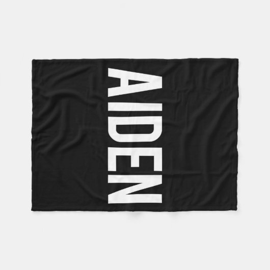 Aiden - Cool New Funny Name Fan Gift Tee Fleecedecke (Vorderseite (Horizontal))