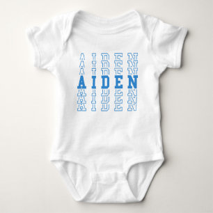 Aiden Custom Boy Name Baby Strampler