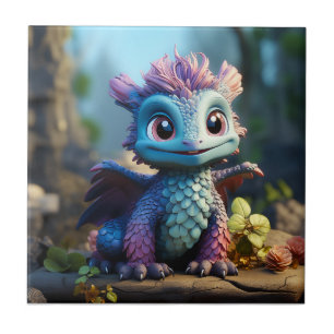 Aiden, ein Whimsikischer Drache Fliese