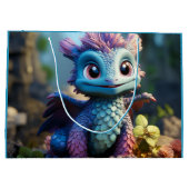 Aiden, ein Whimsikischer Drache Große Geschenktüte (Rückseite)