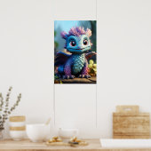 Aiden, ein Whimsikischer Drache Poster (Küche)