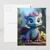 Aiden, ein Whimsikischer Drache Postkarte (Vorne/Hinten)