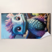 Aiden, ein Whimsikischer Drache Strandtuch (Vorderseite)