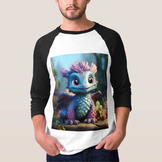 Aiden, ein Whimsikischer Drache T-Shirt (Vorderseite)