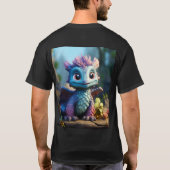 Aiden, ein Whimsikischer Drache T-Shirt (Rückseite)
