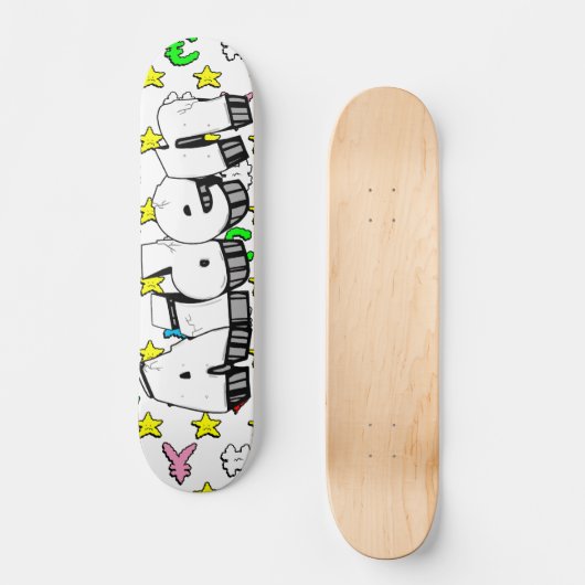 Aiden Graffiti Custom Personalisiert Skateboard (Vorderseite)