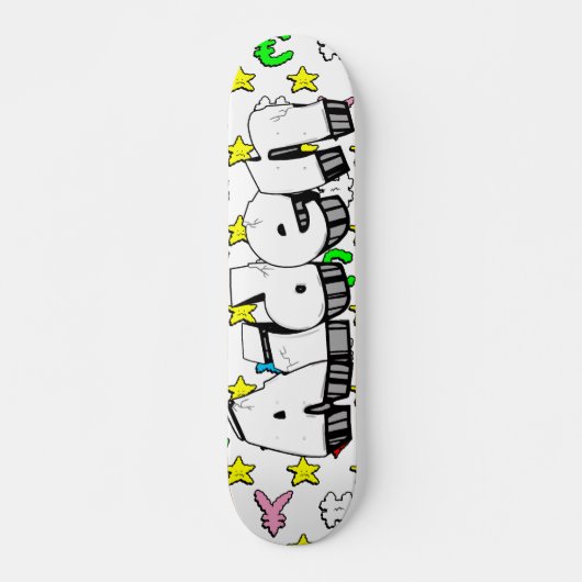 Aiden Graffiti Custom Personalisiert Skateboard (Vorne)