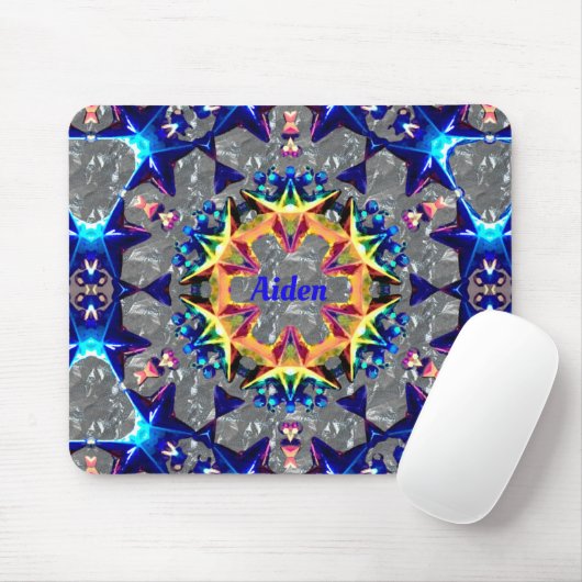 AIDEN ~ Helles 3D Muster ~ Mousepad (Mit Mouse)