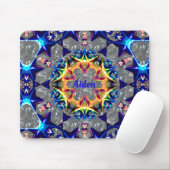 AIDEN ~ Helles 3D Muster ~ Mousepad (Mit Mouse)