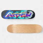 AIDEN Maßgeschneidertes Graffiti-Skateboard Skateboard (Horizontal)