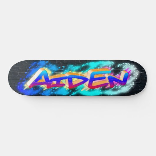 AIDEN Maßgeschneidertes Graffiti-Skateboard Skateboard (Horizontal)