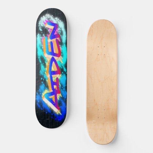 AIDEN Maßgeschneidertes Graffiti-Skateboard Skateboard (Vorderseite)