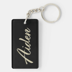 Aiden Name whitegold Schlüsselanhänger Anhänger