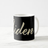 Aiden Name whitegold Tasse Teetasse Kaffeetasse (VorderseiteRechts)