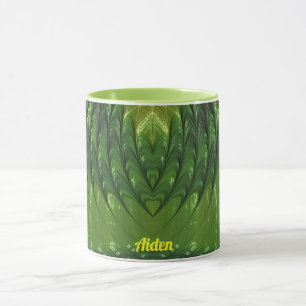 AIDEN ~ Zany 3D Fraktal ~ Green Lover Tasse