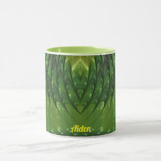 AIDEN ~ Zany 3D Fraktal ~ Green Lover Tasse
